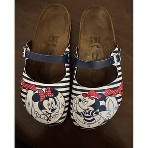 Birkenstock W8M6 Rare Disney Mickey Minnie Nautical Collectible Clogs Cruise
